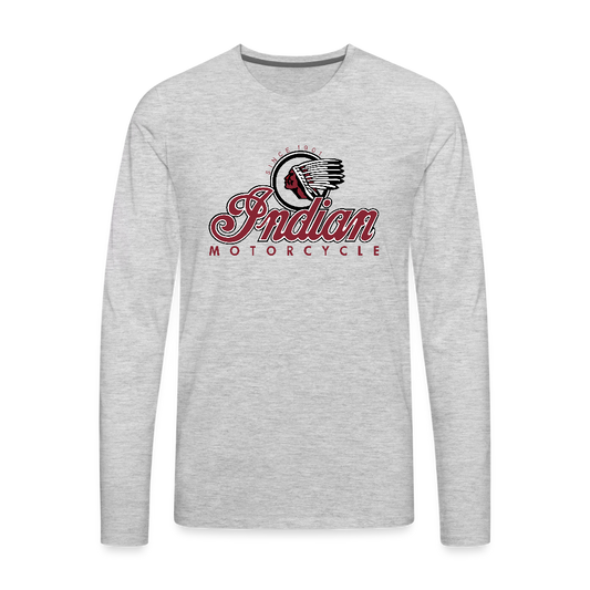Indian Motorcycle Premium Long Sleeve T-Shirt - heather gray