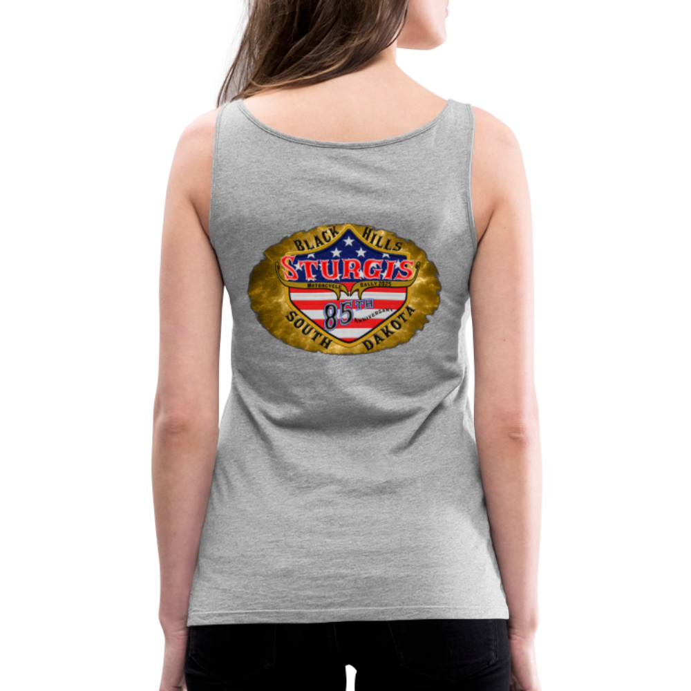 Women’s Premium 2025 Sturgis Motorcycle Rally T-Shirt - heather gray