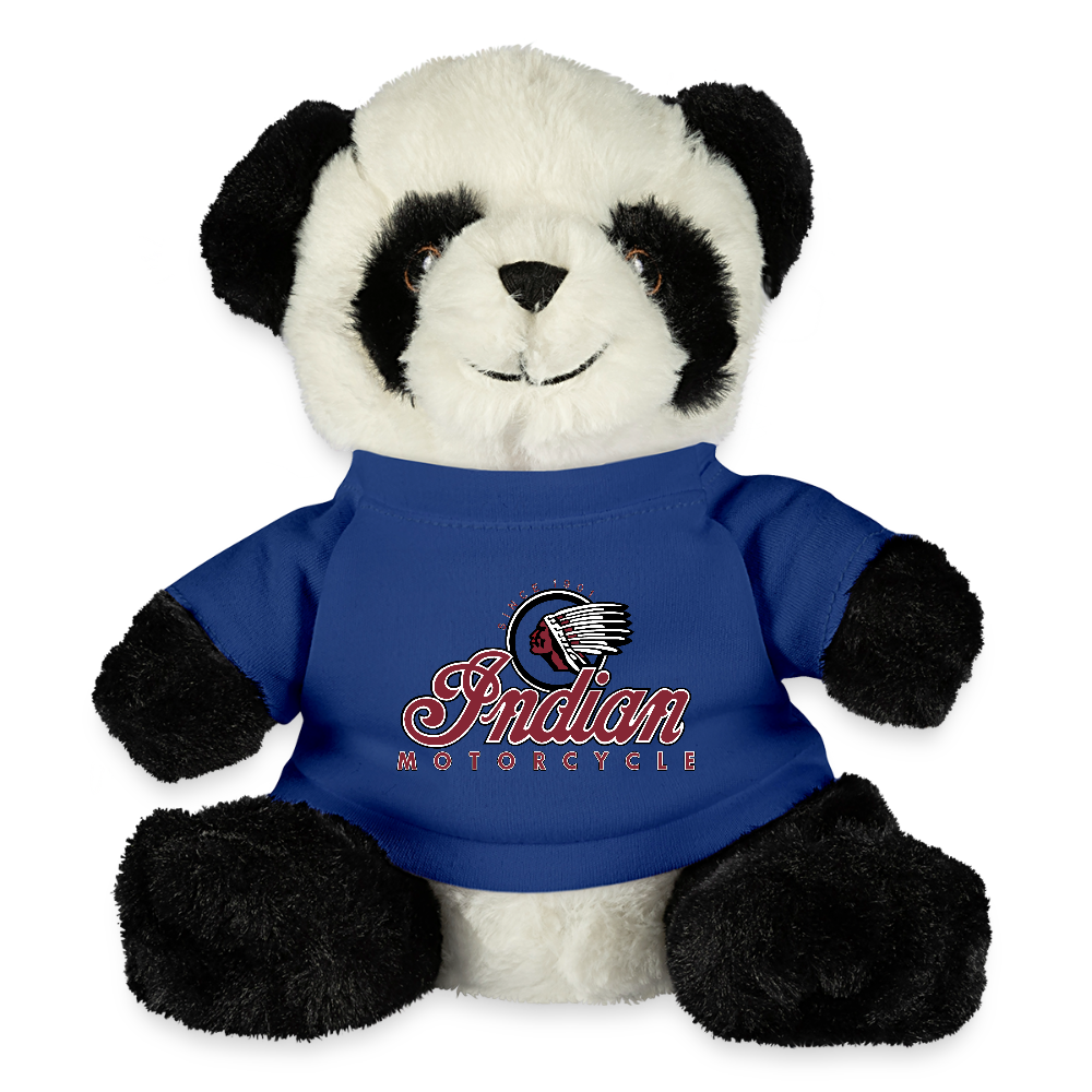 Indian Motorcycle Biker Panda - royal blue