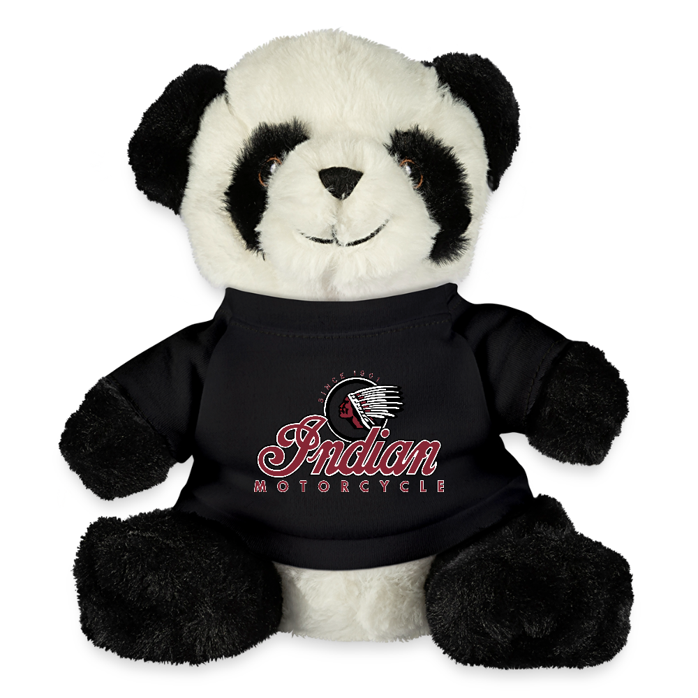 Indian Motorcycle Biker Panda - black