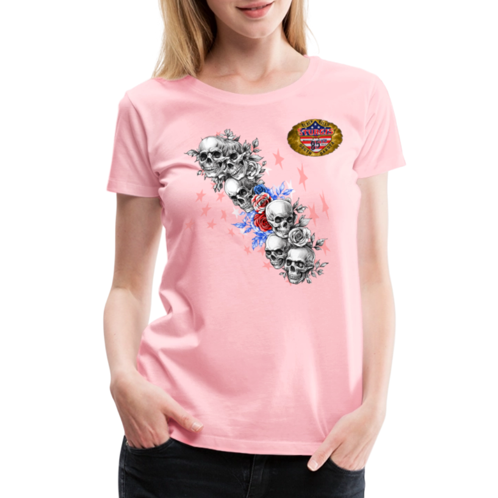 Women’s Premium 2025 Sturgis Motorcycle Rally T-Shirt - pink