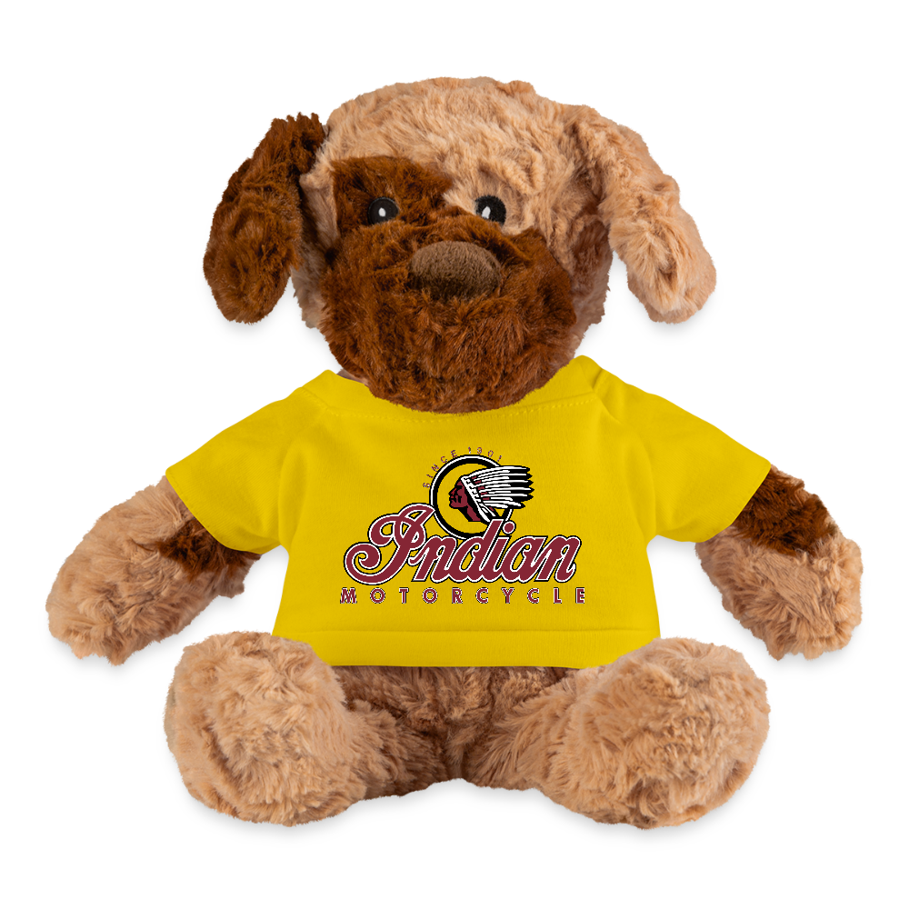 Indian Motorcycle Biker Dog - yellow