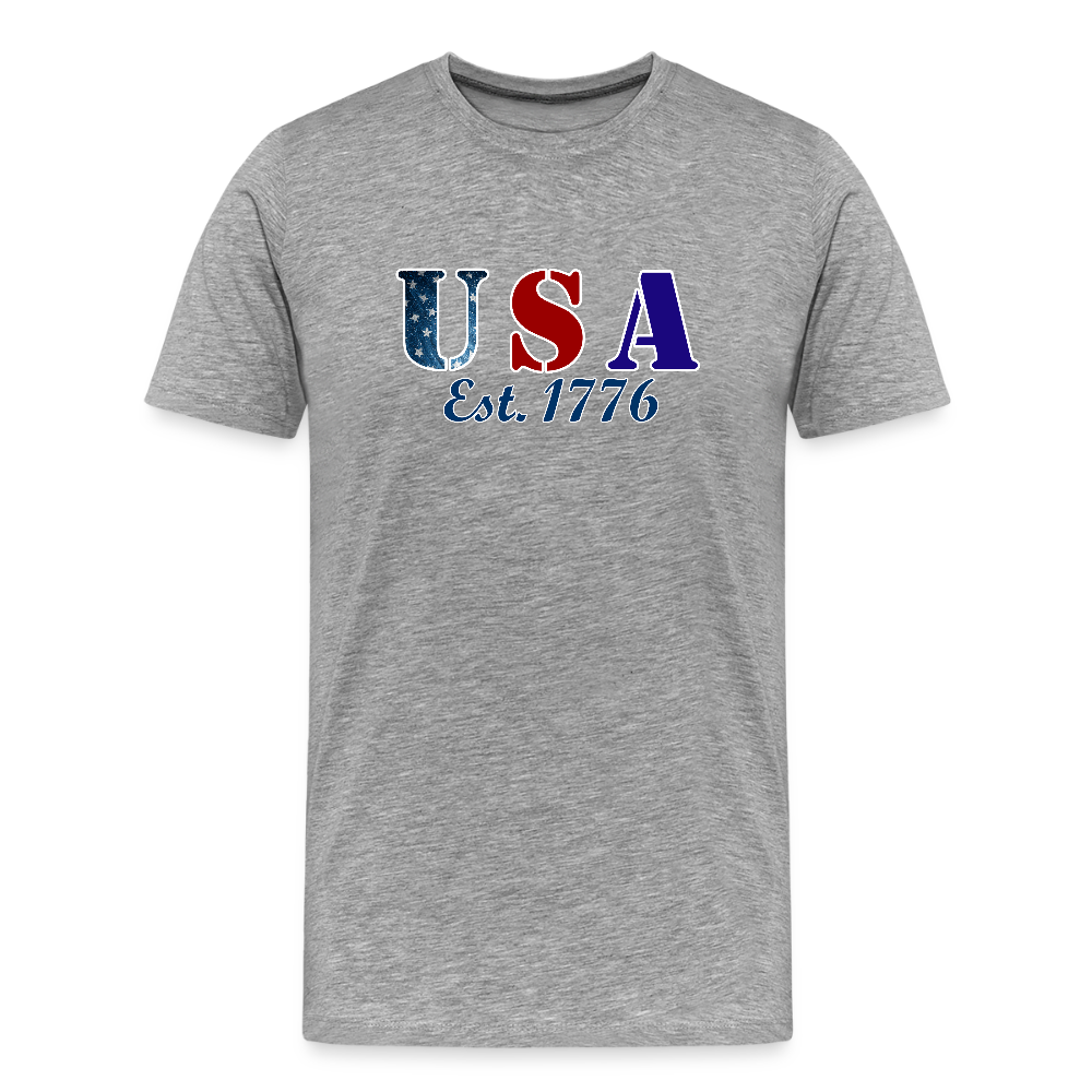 “Uncle Sam Wants YOU to Ride Free” Vintage Biker Tee – Patriotic 4th of July Graphic Shirt - Front and Back Print - heather gray