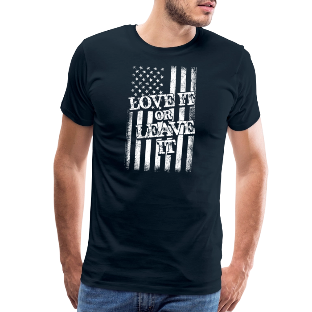 Love It or Leave It by Iron Horse Threads Front Print - deep navy