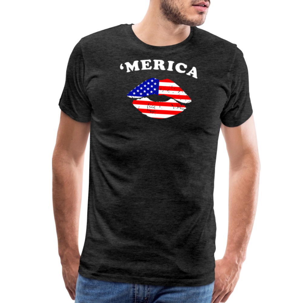 'Merica by Iron Horse Threads Front Print - charcoal grey