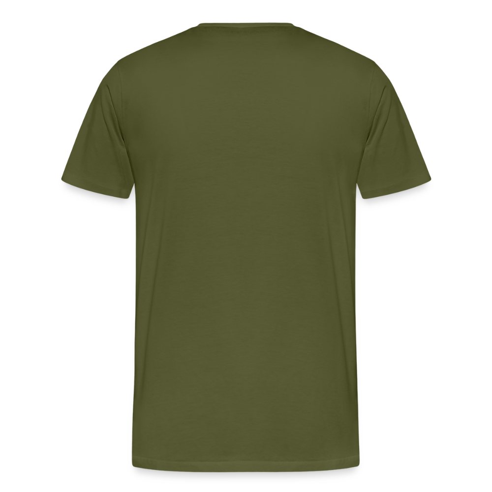 Men's Premium Sturgis Motorcycle Rally 2025 T-Shirt – 85th Anniversary Eagle & Flag Design Biker Tee -Front Print - olive green