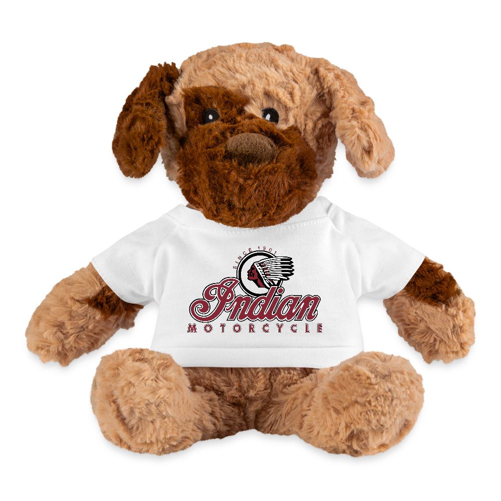 Indian Motorcycle Biker Dog - white