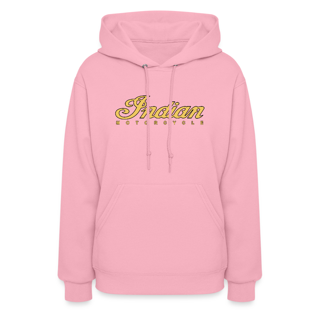 Indian Motorcycle Premium Women's Hoodie Sweatshirt - Front Print - classic pink