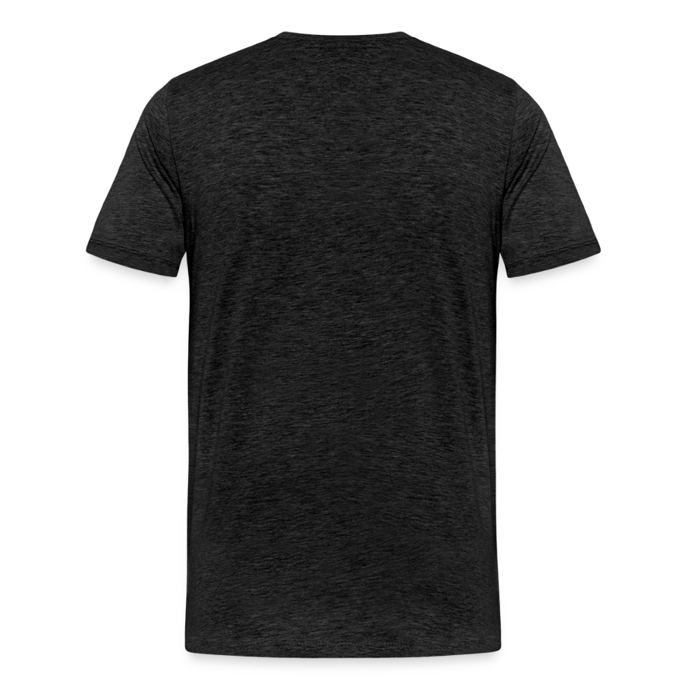 Men's Premium Sturgis Motorcycle Rally 2025 T-Shirt – 85th Anniversary Eagle & Flag Design Biker Tee -Front Print - charcoal grey