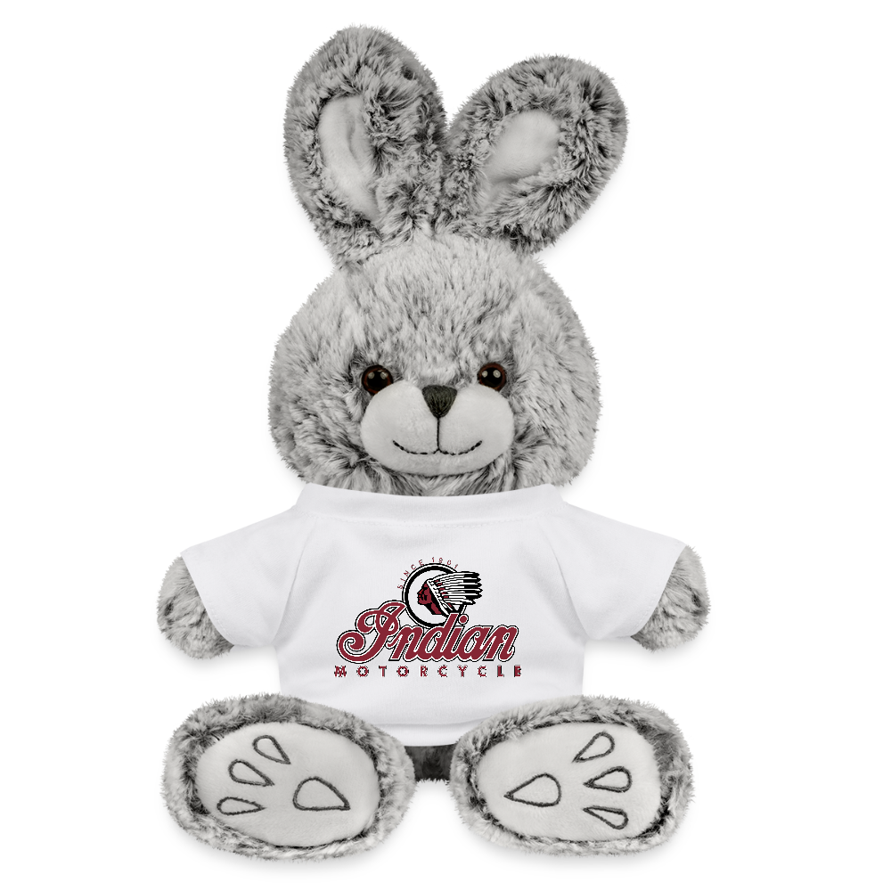 Indian Motorcycle Biker Bunny - white