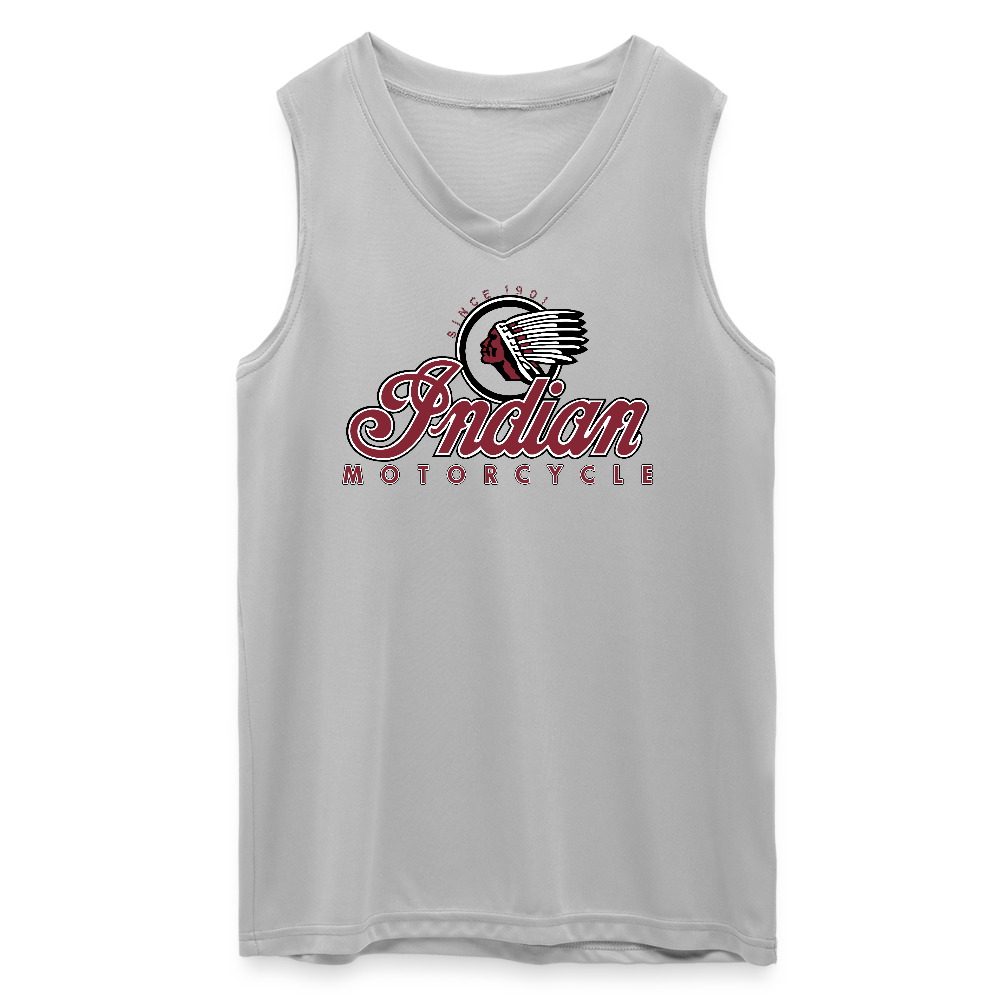 Indian Motorcycle Ladies' Sleeveless Wicking Attain Jersey - Front Print - silver