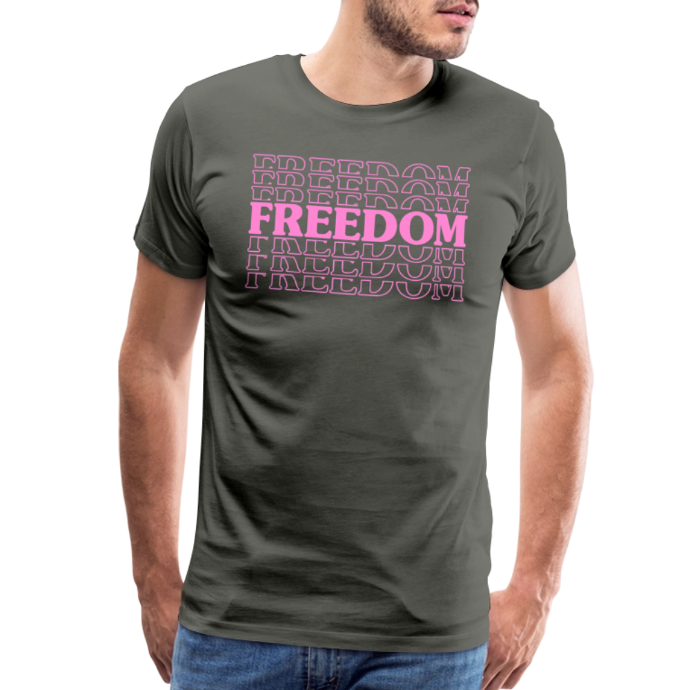 FREEDOM by Iron Horse Threads Front Print - asphalt gray