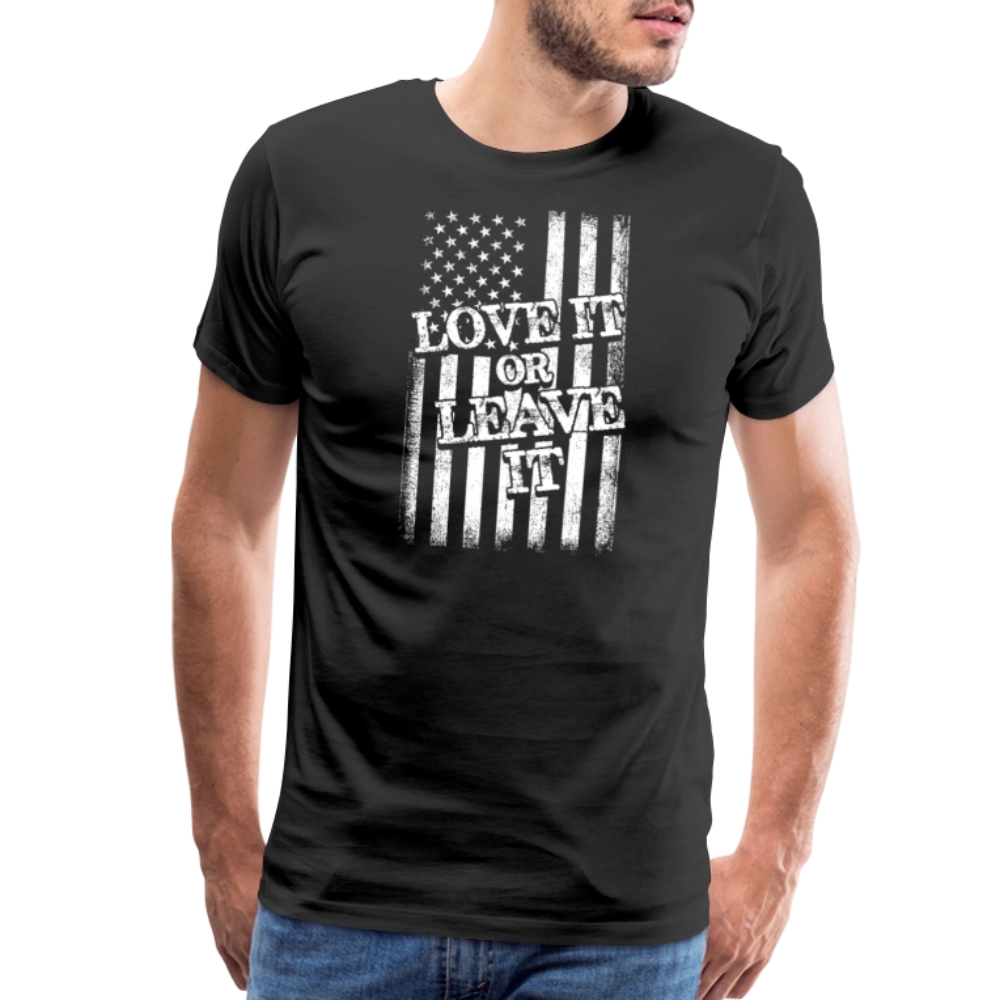 Love It or Leave It by Iron Horse Threads Front Print - black
