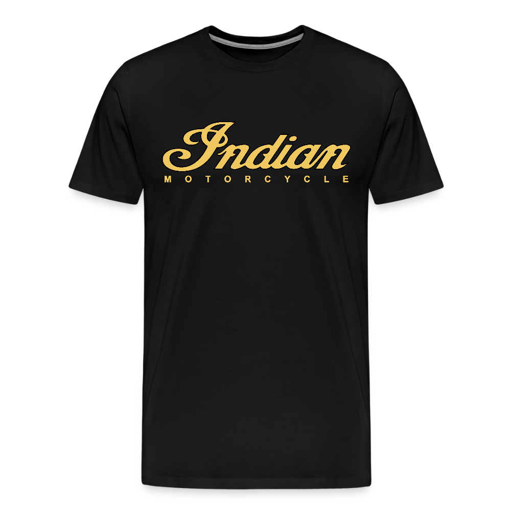 Premium Classic Indian Motorcycle Graphic Shirt - Front and Back Print - black