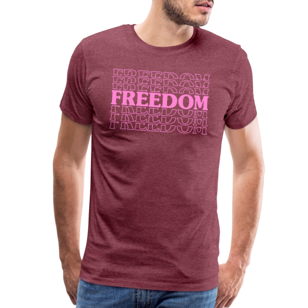 FREEDOM by Iron Horse Threads Front Print - heather burgundy