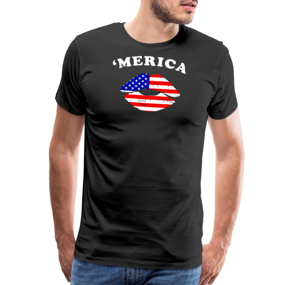'Merica by Iron Horse Threads Front Print - black