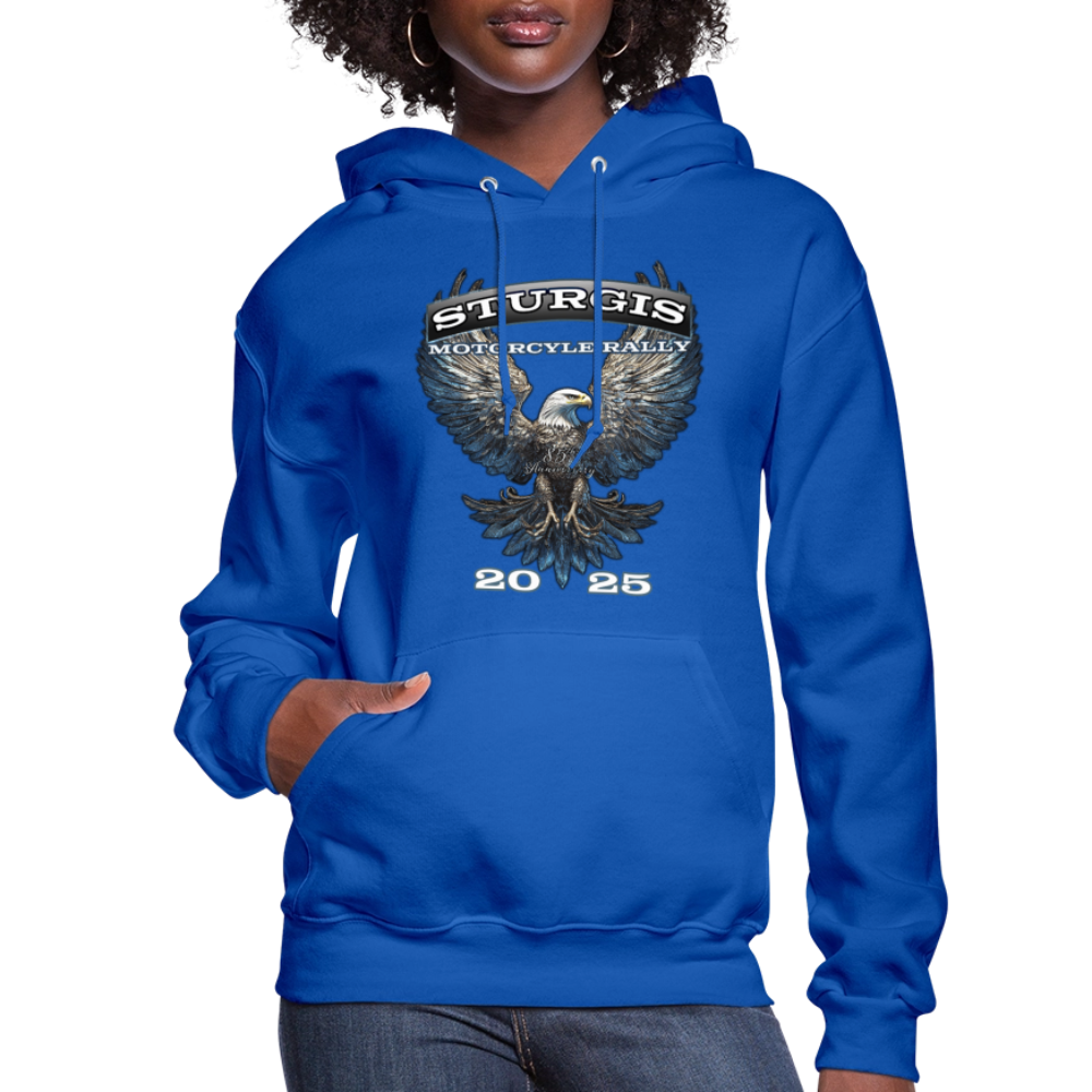 Women's 2025 Sturgis Motorcycle Rally Hoodie - Front Print - royal blue