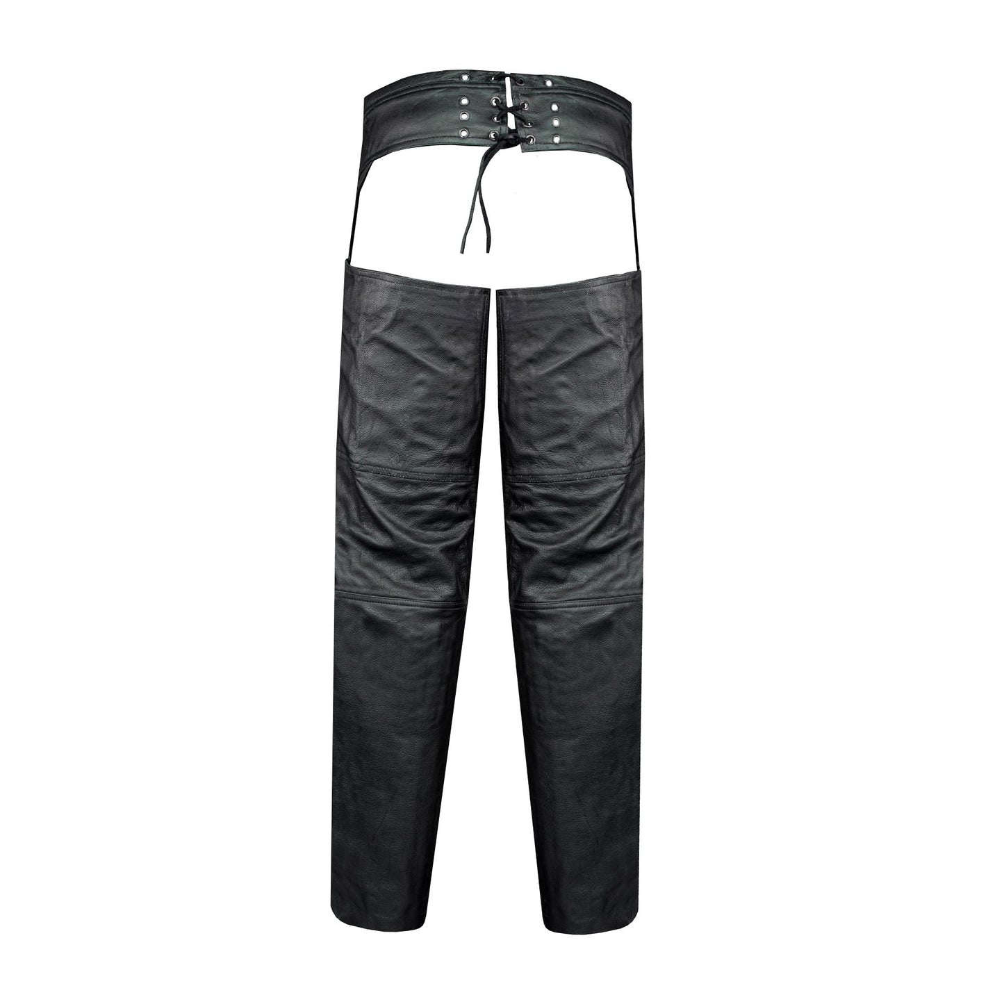 Dream Apparel Black Premium Naked Cowhide Leather Chaps