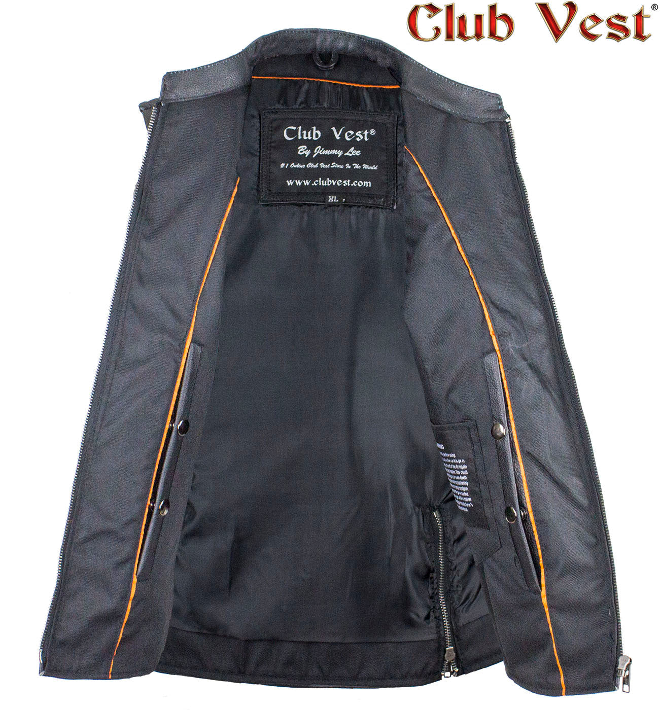 Dream Apparel Women's Leather Concealed Carry Pocket Club Vest