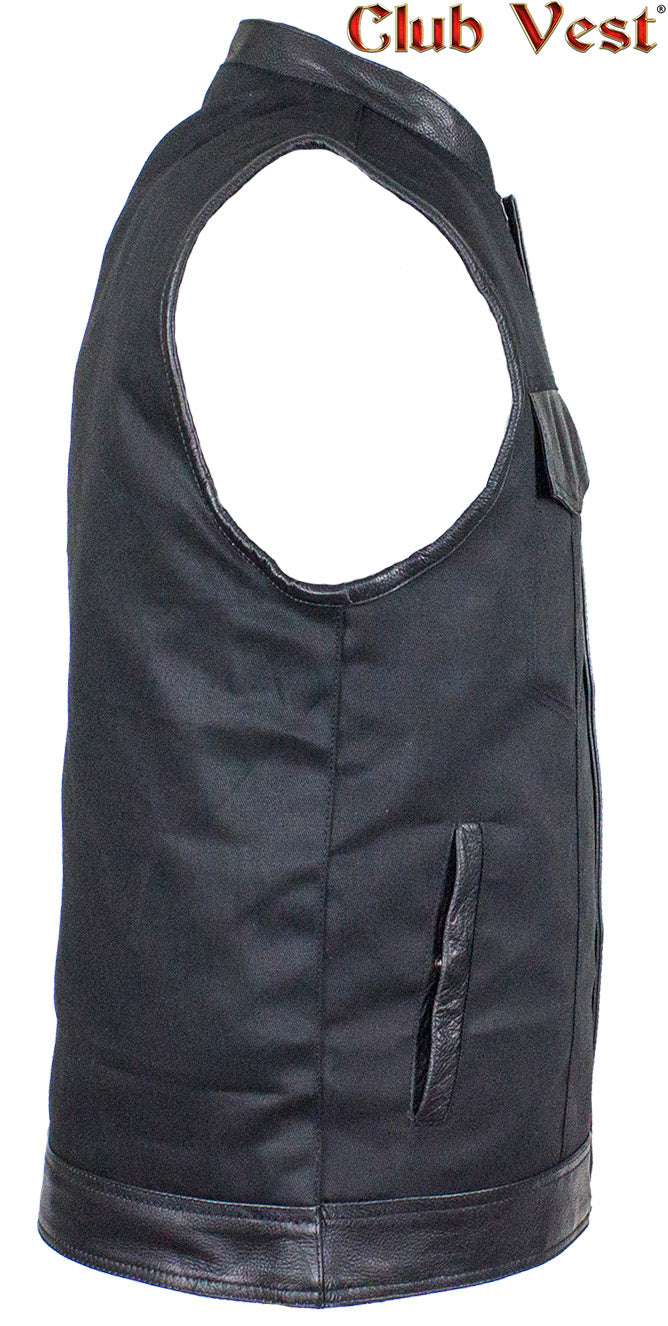 Men's Black Denim Vest by Club Vest®
