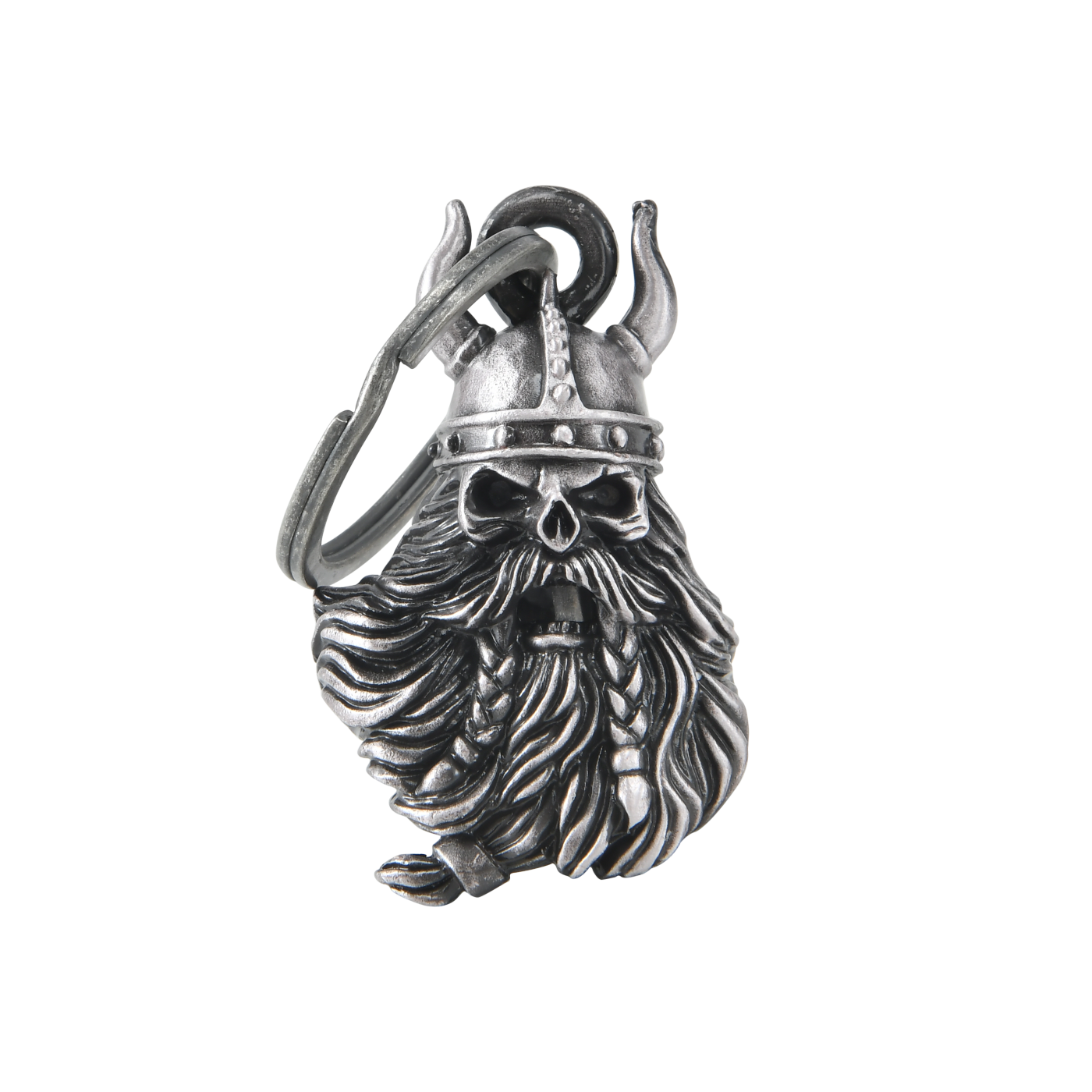 Dream Apparel Viking Helmet Beard Skull Motorcycle Bell, for Good Luck and in 3-D, Light Weight