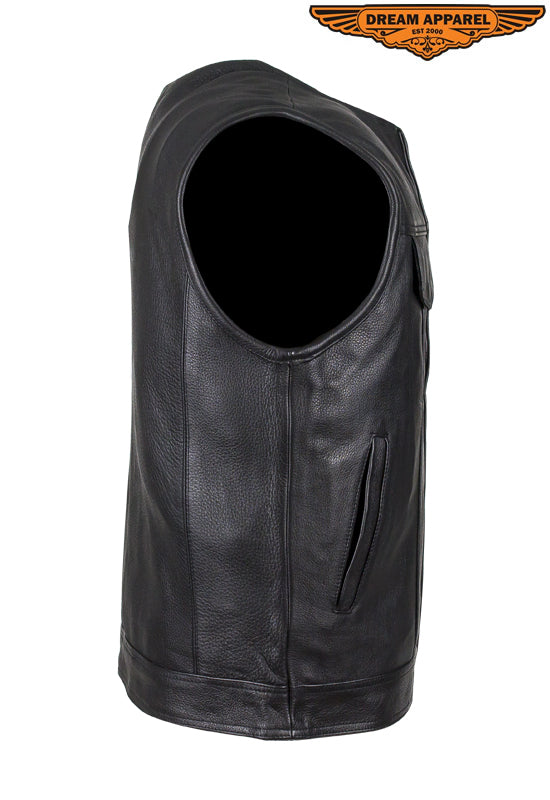 Dream Apparel Men's Collarless Conceal Carry Pocket Club Vest