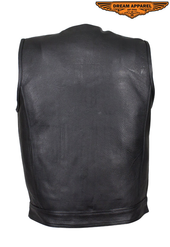 Dream Apparel Men's Collarless Conceal Carry Pocket Club Vest