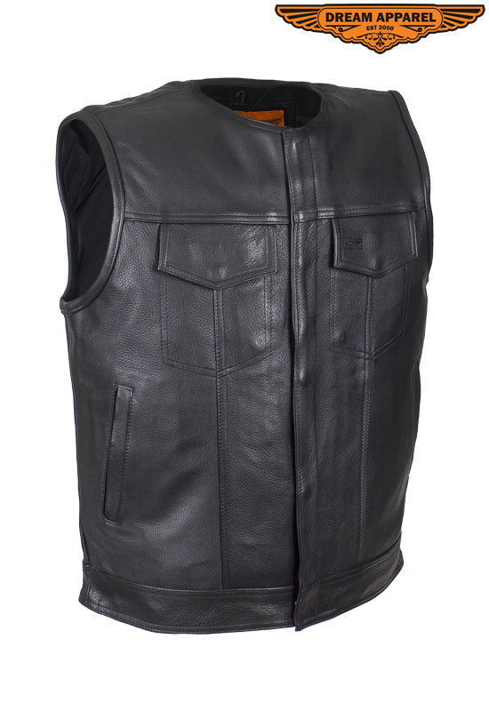 Dream Apparel Men's Collarless Conceal Carry Pocket Club Vest