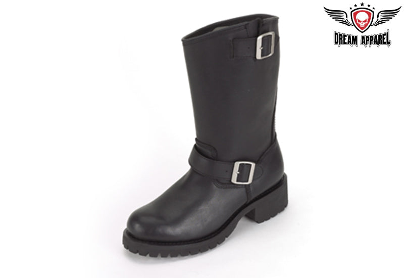 Biker Leather Boots