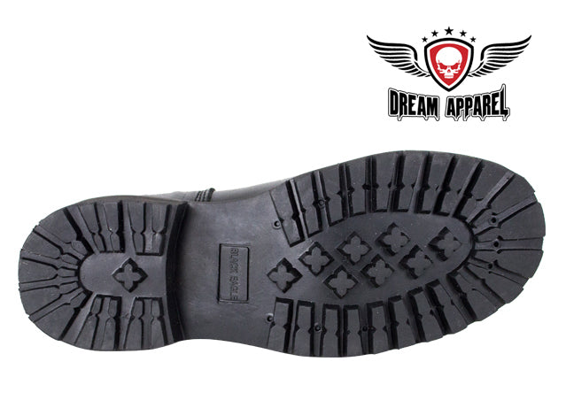 Biker Boots With Eagle At Ankle