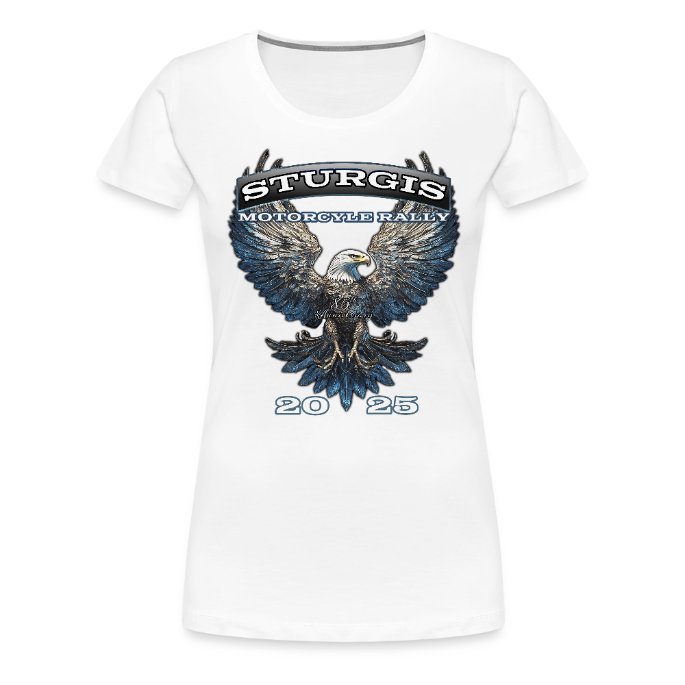 Women’s Premium 2025 Sturgis Motorcycle Rally T-Shirt - white