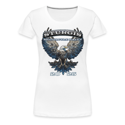 Women’s Premium 2025 Sturgis Motorcycle Rally T-Shirt - white