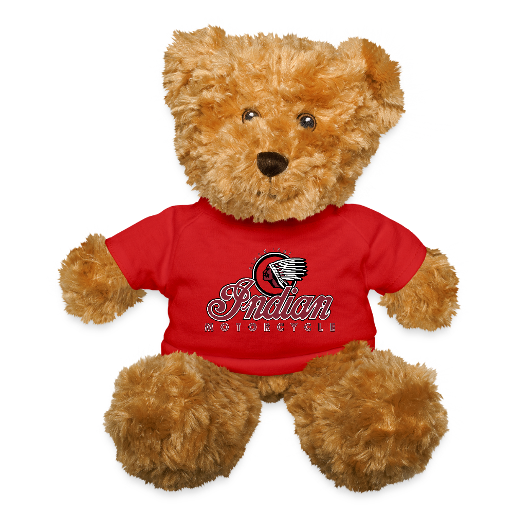 Indian Motorcycle Biker Teddy Bear - red
