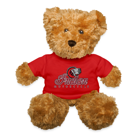 Indian Motorcycle Biker Teddy Bear - red