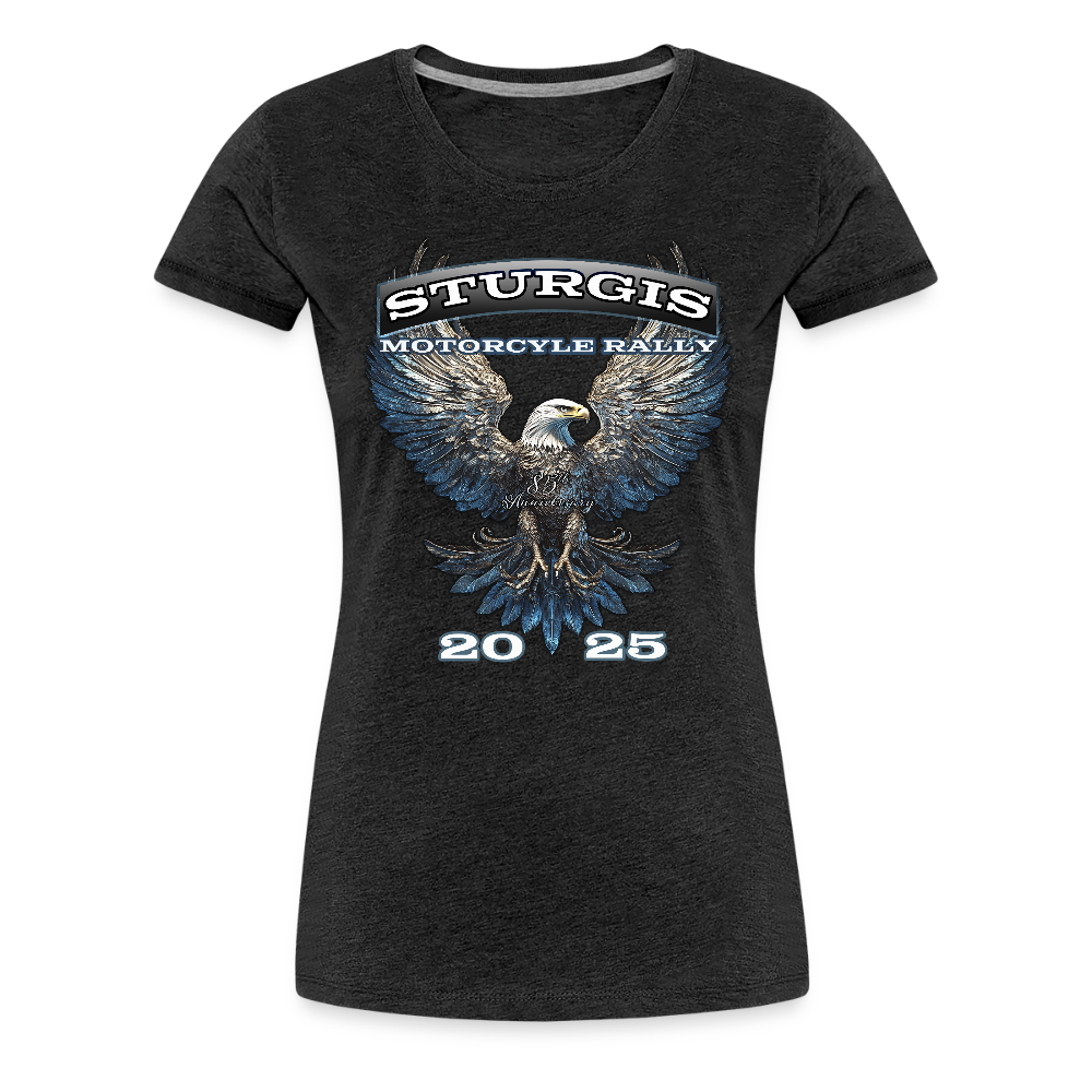Women’s Premium 2025 Sturgis Motorcycle Rally T-Shirt - charcoal grey