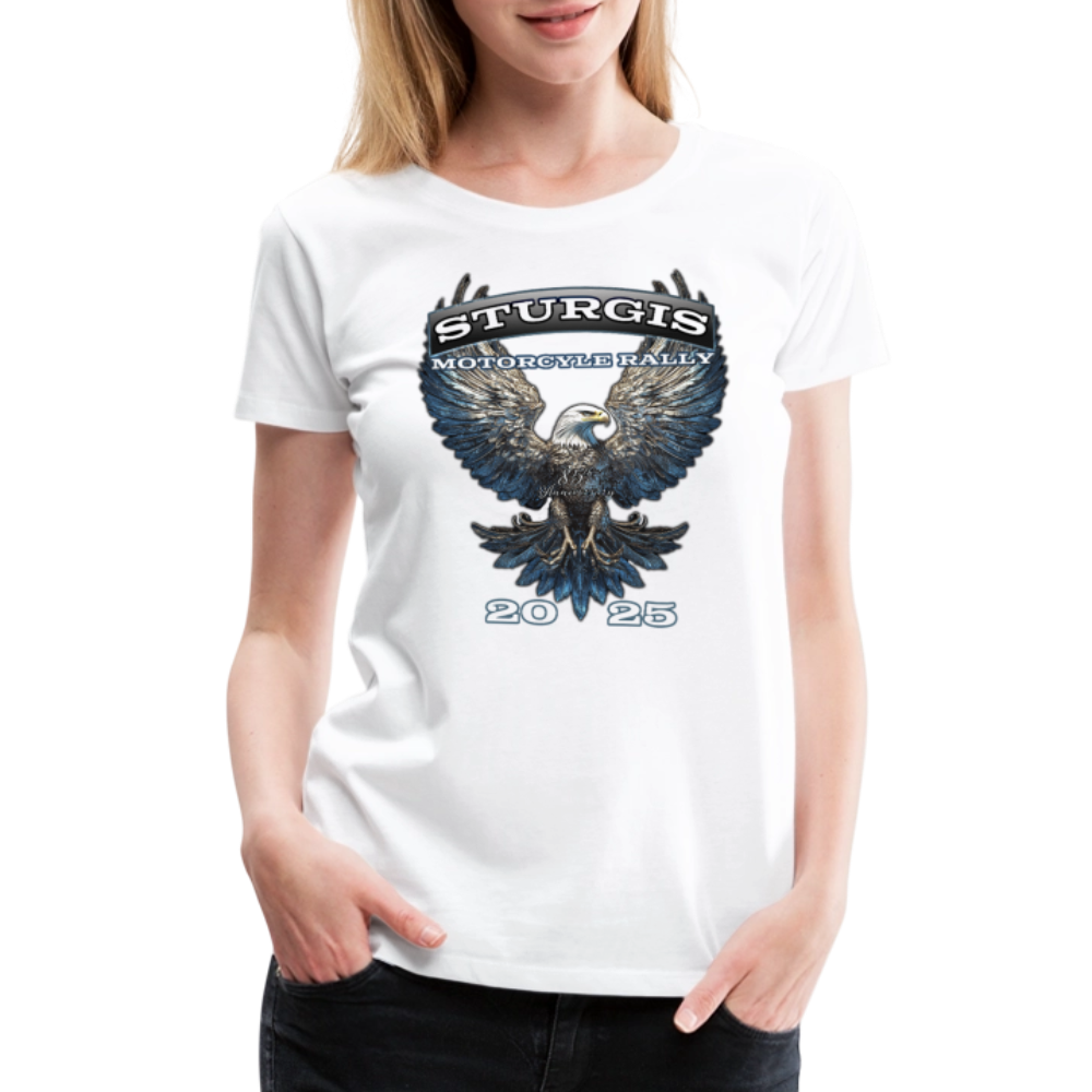 Women’s Premium 2025 Sturgis Motorcycle Rally T-Shirt - white