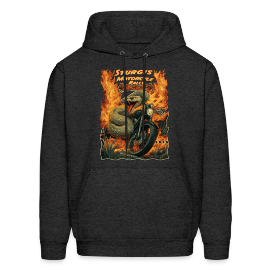 2025-Sturgis 85th Anniversary Motorcycle Rally Hoodie - Front Print - charcoal grey