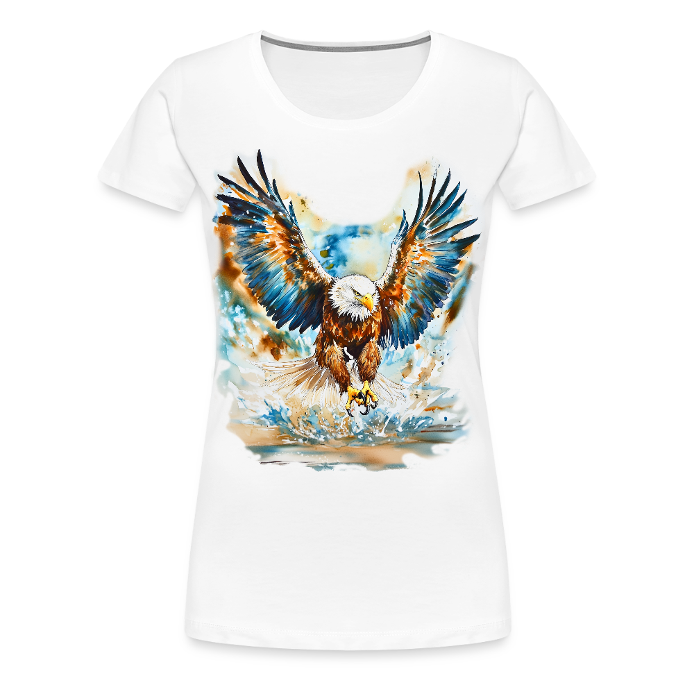 Soaring Spirit – Premium Women’s Eagle Tee - Front Print - white