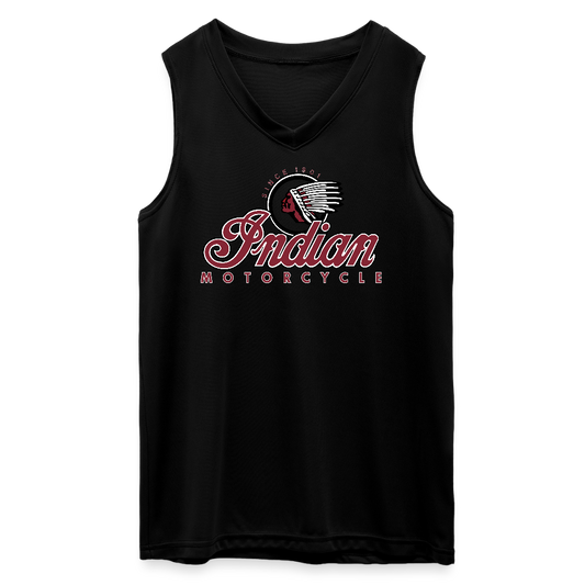 Indian Motorcycle Ladies' Sleeveless Wicking Attain Jersey - Front Print - black