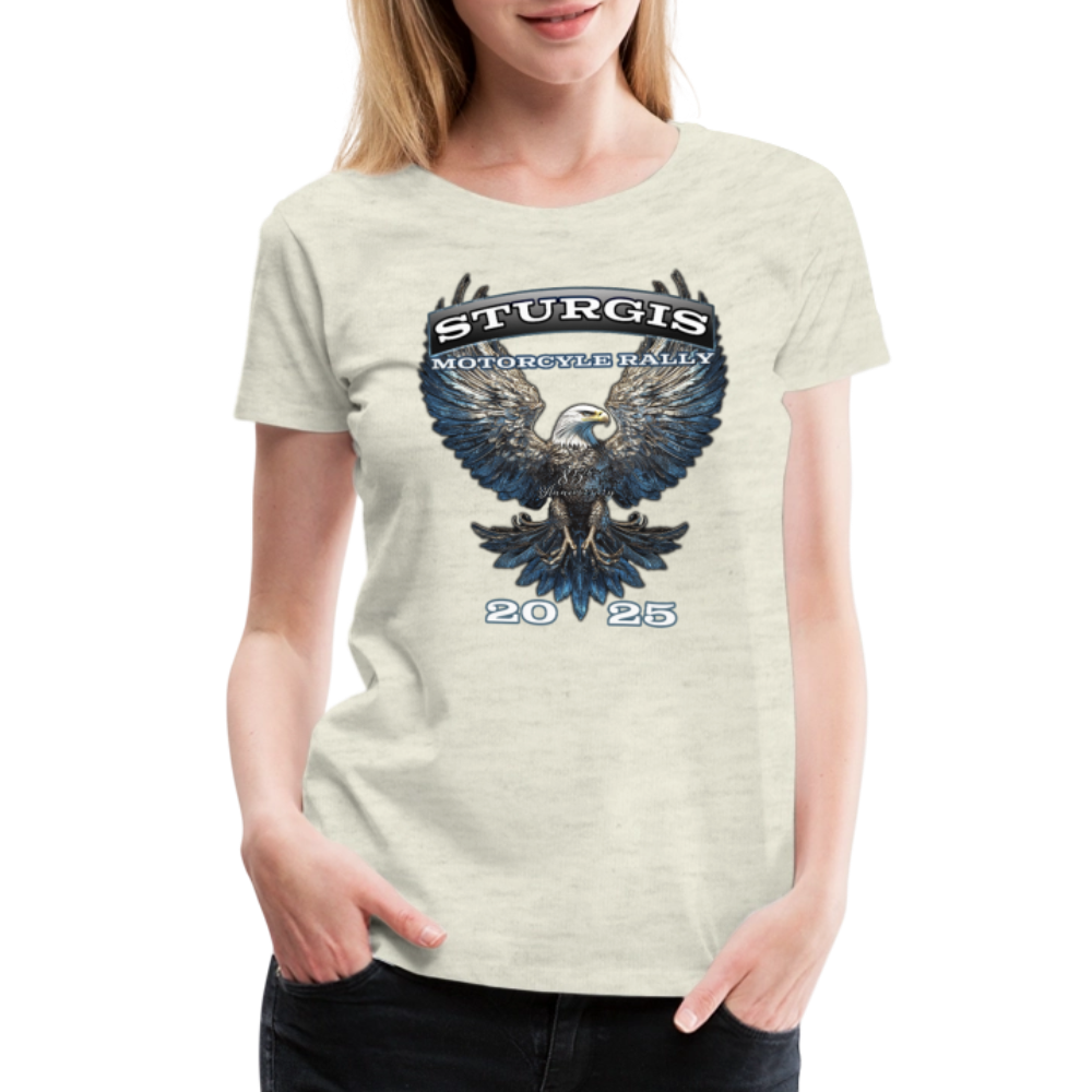 Women’s Premium 2025 Sturgis Motorcycle Rally T-Shirt - heather oatmeal