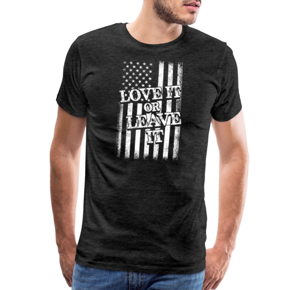 Love It or Leave It by Iron Horse Threads Front Print - charcoal grey