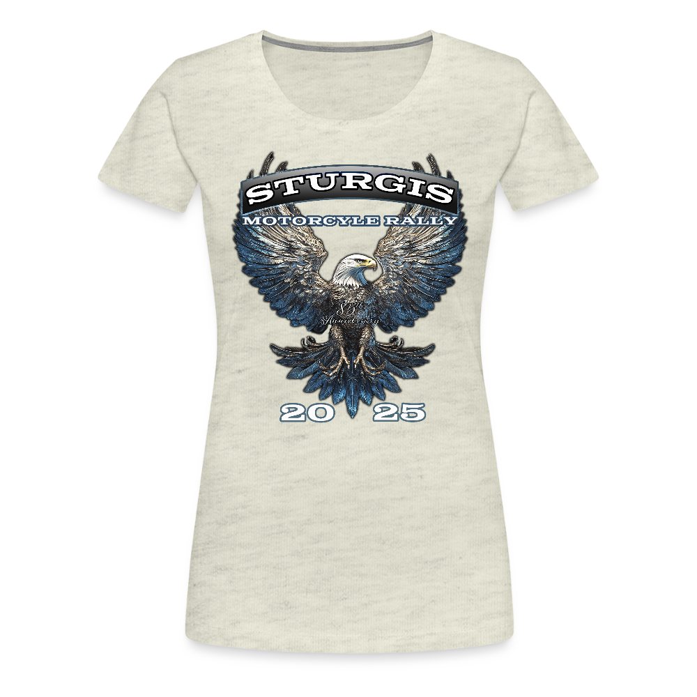 Women’s Premium 2025 Sturgis Motorcycle Rally T-Shirt - heather oatmeal