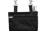 All Naked Cowhide Leather Black Butterfly Belt Bag